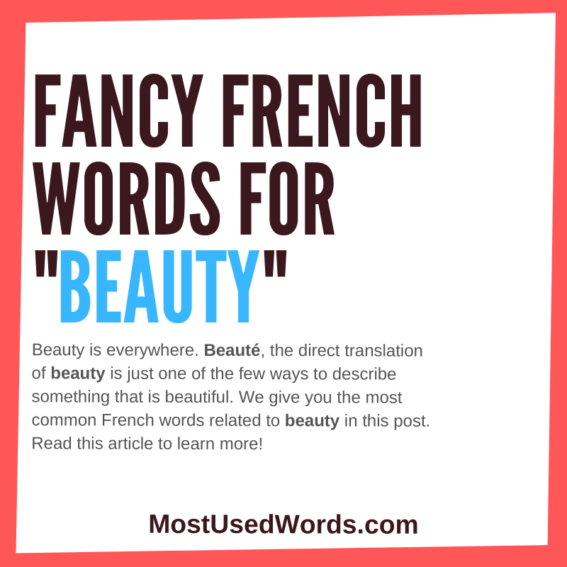 French Words For Beauty