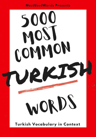 5000 Most Common Turkish Words