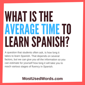 What Is The Average Time To Learn Spanish?