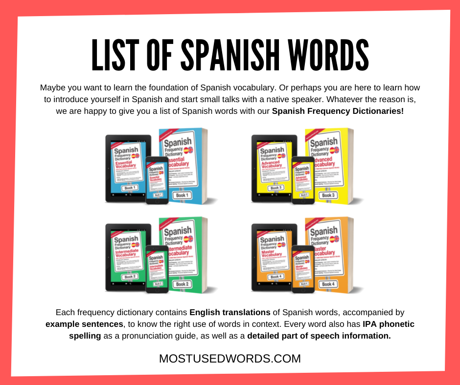 List of Spanish Words