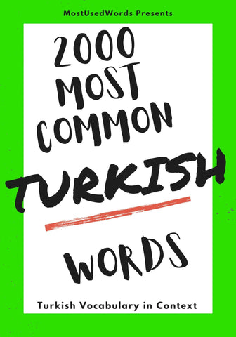 2000 most common turkish words