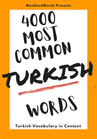 4000 most common turkish words
