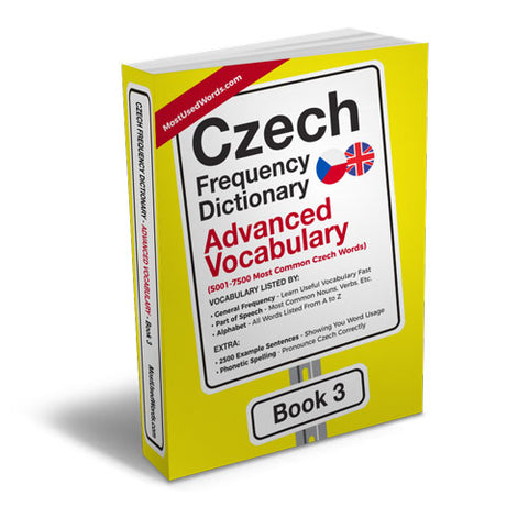 Czech Frequency Dictionary 3 - Advanced VocabularyMostUsedWordsFrequency Dictionary MostUsedWords