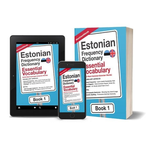 Estonian Frequency Dictionary - Estonian for beginners