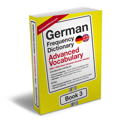 German Frequency Dictionary 3 - Advanced Vocabulary